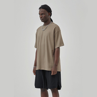 T-shirts de fabricant 275 GSM, T-shirts à épaules tombantes, T-shirts vierges oversize 100% coton, T-shirts personnalisés streetwear avec logo pour hommes