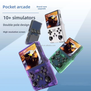 Console de jeu portable JJ R40S <span class=keywords><strong>Pro</strong></span> Mini, écran HD IPS de 3,5 pouces, batterie 3200 mAh, double joystick 3D, système d'exploitation Linux, jeux vidéo - Product Image 5