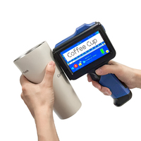 Impresora de Inyección de Tinta Portátil Manual con Pantalla Táctil de 12.7 mm, Impresora de Inyección de Tinta para Codificación de Fechas de Caducidad, Mini Impresoras de Bolsillo de Secado Rápido