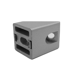 40x40 <span class=keywords><strong>t</strong></span> khe cắm 8 Phụ Kiện phẳng Die Cast nhôm củng cố tam giác góc khung - Product Image 6