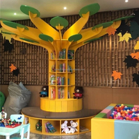 Banc de lecture en bois au design Offre Spéciale moderne et étagère en forme d'arbre pour les enfants pour les bibliothèques préscolaires et scolaires de la maternelle