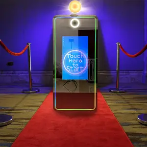 Best Magic 65 Inch Mirror Photo Booth With Printer Selfie With Ring Light Magic Mirror Photo Party And Event