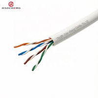 Câble réseau UTP CAT5 PE/HDPE à conducteur solide en PVC, prix usine, 100 Impedances