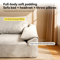 Vakuumkomprimiertes Quadratisches Dreisitzer-Sofa mit Hochdichtem Schaumstoff und Mikrofaser-Bezug für Wohnzimmer