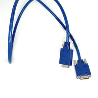 Cable coaxial de audio y video de 1M-2M con conector DB9 macho a hembra RS232 de 9 pines para reproductor de DVD, precio de fábrica