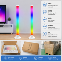 Lampe de sol LED RGBIC intelligente, lumière d'angle, synchronisation musicale, commande vocale via application, pour salle de jeux, chambre à coucher, vente en gros OEM