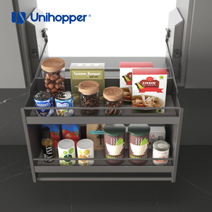 Étagère hydraulique escamotable UNIHOPPER série MONA, organisateur de <span class=keywords><strong>cuisine</strong></span> supérieur, rangement d'armoire, panier élévateur - Product Image 4