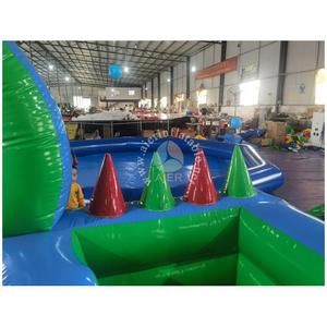 Parcours d'obstacles gonflable sur le thème de la <span class=keywords><strong>jungle</strong></span> et des animaux sauvages, location de château gonflable commercial pour enfants - Product Image 2