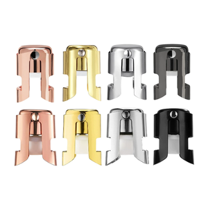 <span class=keywords><strong>Tapones</strong></span> <span class=keywords><strong>de</strong></span> Acero Inoxidable Multicolor para <span class=keywords><strong>Vino</strong></span> Espumoso al por Mayor <span class=keywords><strong>con</strong></span> Tapón Sellador, Herramientas <span class=keywords><strong>de</strong></span> Bar, Tapón para Botella <span class=keywords><strong>de</strong></span> Champán - Product Image 1