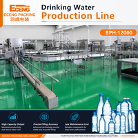 Ligne de production d'eau minérale clé en main sur mesure, machine d'embouteillage d'eau de 12 000 BPH, usine d'embouteillage d'eau automatique