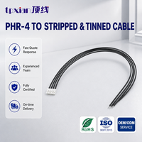 Connecteur JST PH 2.0mm pas de 2.0mm, 5 broches, PHR-5, vers faisceau de câbles à extrémité ouverte, fils étamés dénudés, câble de raccordement 5P pour connexion d'alimentation