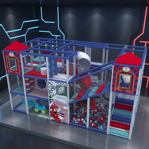Divertido Parque de Atracciones, Diseño de Gran Tamaño, Equipamiento para Juegos en Interiores, Castillo Inflable, Obstáculos Ninja, Laberintos para Niños - Product Image 4
