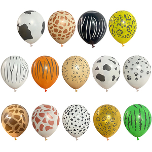12inch <strong>Jungle</strong> <strong>Theme</strong> <strong>Party</strong> Balloons <strong>Jungle</strong> Safari Animal Print Globo Green Latex Balloon for Baby Shower Kids Birthday Decoration - Product Image 2