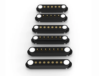 Connecteur magnétique Pogopin 4 broches écologique à montage latéral coudé à 90 degrés pour montres connectées et étuis de chargement d'écouteurs