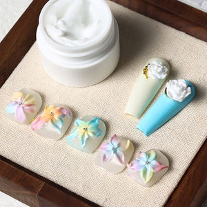 AILANUO 2-color white carving glue detergent can, acrylic polynail extension <b>gel</b>, <b>nail</b> art carving ODM custom <b>nail</b> supplier - Product Image 3