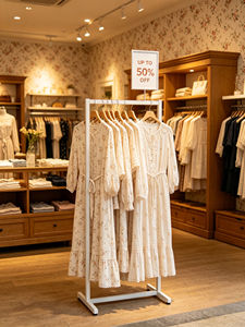 Espositore Mobile per Pubblicità, Stand in Metallo per Promozioni e Fiere, Espositore per Abbigliamento alla <span class=keywords><strong>Moda</strong></span> - Product Image 5