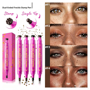 Stylo tampon double embout pour taches de rousseur, marqueur liquide à pointe unique pour le maquillage du visage, 4 couleurs, résistant à l'eau pour le maquillage de base - Product Image 1