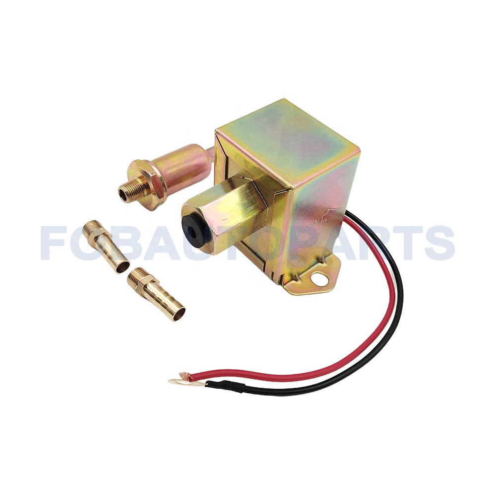 12V P-503K Universal Heavy Duty In-Line In-Tank Electric Fuel Pump for Gas Diesel for Motorcycles Lawn Mowers Trucks Boats