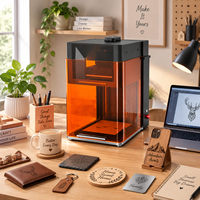 Machine de gravure laser portable mini pour bois, métal, papier et cuir, facile à utiliser