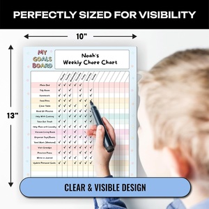 Bảng biểu đồ khuyến khích xóa khô từ tính | phần thưởng và theo dõi nhiệm vụ cho trẻ em và người lớn | hành vi và mục tiêu tổ chức cho nhà, - Product Image 4