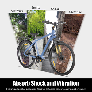 JOYKIE <span class=keywords><strong>LAMASSU</strong></span> 700C E-Bike mit Hydraulischer Scheibenbremse, Mittelmotor, Wirtschaftlich, 7-Gang, Aluminiumlegierung, Anpassbares Elektrisches Mountainbike - Product Image 3