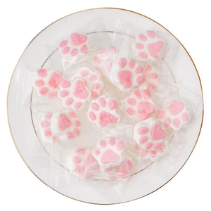 Bonbons fruités en forme de griffes de chat rose, doux et moelleux, emballés individuellement, pour cadeau de fête, en sachet. - Product Image 6
