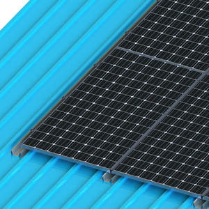 Système de support de montage <span class=keywords><strong>solaire</strong></span> BIPV à angle fixe imperméable pour usage domestique, aluminium anodisé, garantie 10 ans, résistance au vent et à la neige - Product Image 4