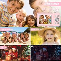 Cámara Digital 4K FHD Compacta de 48MP con Zoom Digital 18X, Cámara de Vlogging Simple y Portátil para Niños, Estudiantes y Principiantes