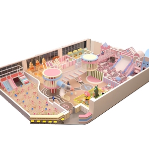 Équipements de terrain de jeux intérieur pour enfants, centre de jeux sécurisé commercial, installations de divertissement pour enfants avec toboggans et trampoline - Product Image 3