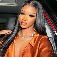 Productos de Peluquería SDD Real Hair, en Color Negro. El modelo STW 1B presenta cabello real que se puede rizar y peinar.