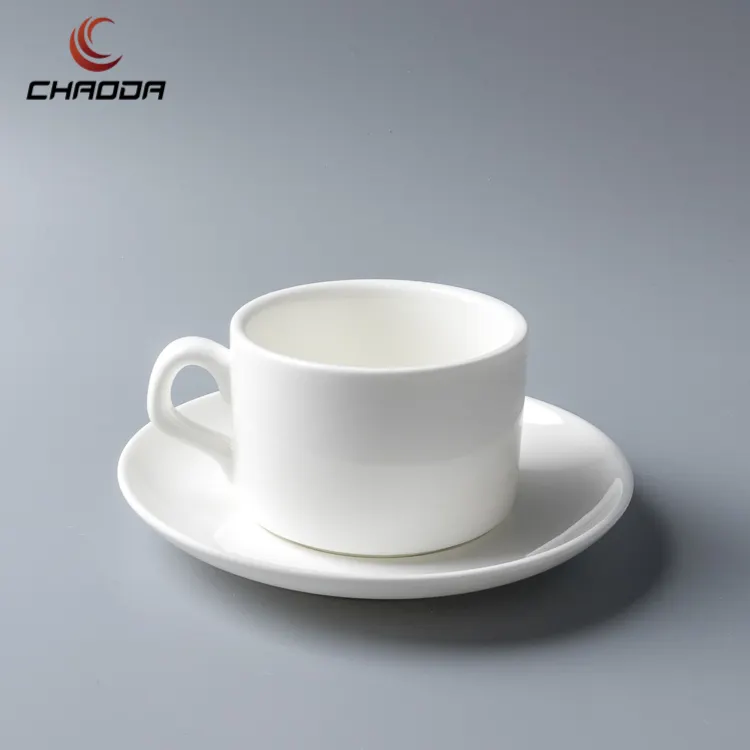 170ml China Supplier Tea Cups And Saucers restaurant hotel coffee tableware Turkish Coffee Cup Tea Cups Handle And Saucer