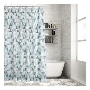 CF Modern European Style Bathroom Accessories Eco-Friendly Waterproof Fabric Shower Curtains for Bathroom Essentials