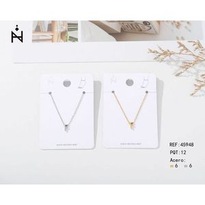 Cavigliera in acciaio inossidabile con lettera F, design minimalista per donna, gioielli alla moda - Product Image 1