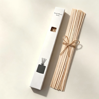 Bâtonnets diffuseurs en rotin naturel pour intérieur, accessoire décoratif d'aromathérapie, emballage premium pour flacon en verre de parfum
