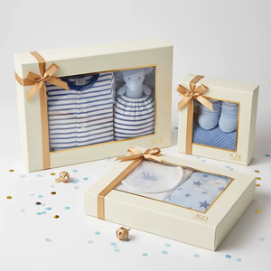 Uxury IFT lothing ackackaging aper Xes ITH indow Indo wewborn Aby Kids - Product Image 4
