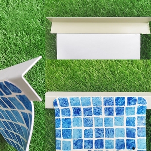 Revestimiento Flexible para Piscina Marazual, Mosaico Azul, PVC Duradero, Rectangular, para Piscinas Elevadas e Inflables, Seguro y Cómodo - Product Image 5