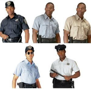 Tenue uniforme de <span class=keywords><strong>garde</strong></span> de sécurité pour hommes personnalisée pour l'été Chemise de sécurité bon marché en polyester - Product Image 5