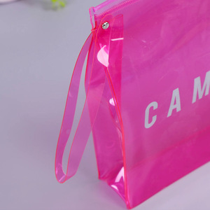 Sacs de rangement transparents en PVC pour maquillage et articles de toilette, sacs à main à fermeture éclair, sacs de rangement cosmétiques en plastique épais à bas prix - Product Image 3