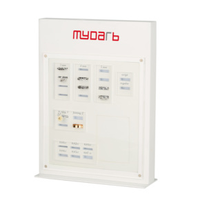 Bán Hot Đồ Trang Sức Hiển Thị Kệ Đồ Trang Sức Khung Màu Xám Nhung Chủ Hiển Thị Trường Hợp Hiển Thị Organizer <span class=keywords><strong>Tray</strong></span> Đứng Bán Buôn - Product Image 5