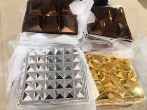 <span class=keywords><strong>UDK</strong></span>-paneles de pared de PVC 3D con diseño metálico, color dorado, papel tapiz para Interior de la habitación, decoración artística - Product Image 6