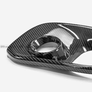 Cubierta de faro antiniebla delantero de fibra de carbono seca para Abarth 595 695 2017-2024, adhesión directa - Product Image 4