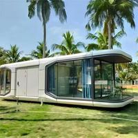 Bespoke AI Voice Control Tiny House Capsule Hotel Smart Prefab Space Capsule House avec balcon