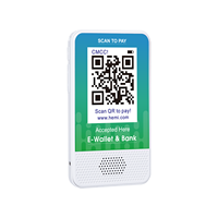 HEMIPAY Y90 Pratique Portable Étudiant Carte D'identité Type Cloud Haut-Parleur Statique QR Code Caisse Enregistreuse Dispositif Avec Haut-Parleur