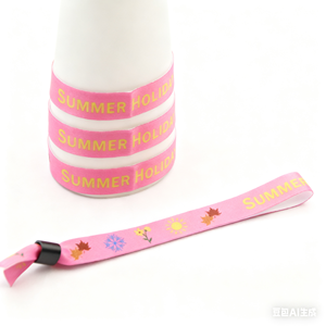 Braccialetti Personalizzati per <span class=keywords><strong>Black</strong></span> <span class=keywords><strong>Friday</strong></span> e Matrimoni in Poliestere con Sublimazione per Eventi, Design Gratuito - Product Image 4