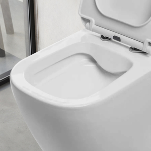 Inodoro portátil Onyx bidé sin borde, con asiento Duofix, drenaje <span class=keywords><strong>horizontal</strong></span> y montaje a pared. - Product Image 4