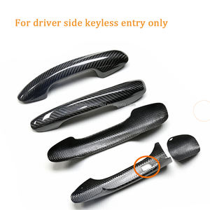 Pour mercedes-benz A B C E S CLA GLA GLB GLC GLE GLS EQC classe <span class=keywords><strong>AMG</strong></span> <span class=keywords><strong>GT</strong></span> W205 4 <span class=keywords><strong>portes</strong></span> en Fiber de carbone RHD LHD couvercle de poignée - Product Image 5