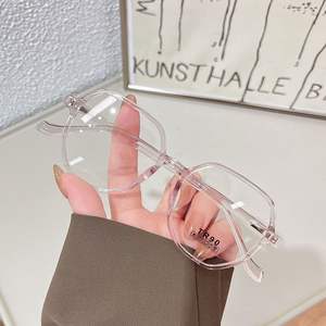 Monturas de Gafas Rectangulares Qianai, TR90, Montura Completa, Anti Luz Azul, Unisex, Lentes AC, Diseño Irregular - Product Image 5