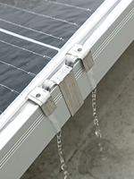 Connecteur de nettoyage pour panneau solaire en acier inoxydable 304 avec cadre et pince de drainage guidée par l'eau 30 mm
