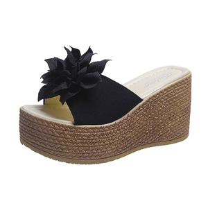 Chaussures Compensées Léopard pour Femmes Plateforme Bout Rond Talons Hauts Chaussures de Soirée Escarpins Espadrilles Sandales Compensées <span class=keywords><strong>Femme</strong></span> - Product Image 2