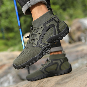 Chaussures de randonnée unisexes d'extérieur, antidérapantes, respirantes, à séchage rapide, absorbant la transpiration, pour la course sportive, la marche aquatique et la randonnée en rivière, collection automne - Product Image 2